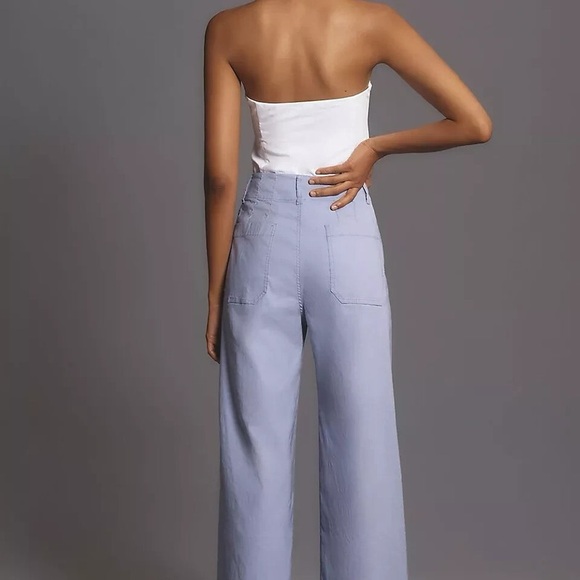 Anthropologie Maeve Colette Magic Fabric Crop Wide-Leg Pants – Lavender (NWT) - Picture 2 of 4